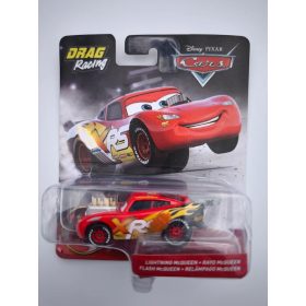   Disney Pixar Verdák Lightning McQueen – XRS Drag Racing Mattel 1:55 kisautó