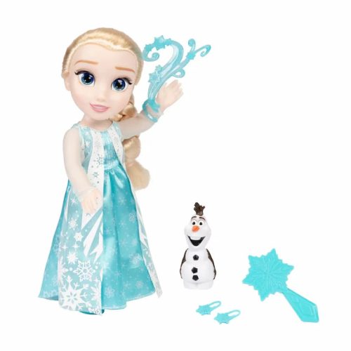 Disney Jégvarázs Elsa éneklő baba 38 cm Olaf figurával és kiegészítőkkel