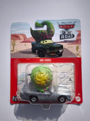 Disney Pixar Verdák On the Road Doug Crankel fém kisautó – Mattel, 1:55