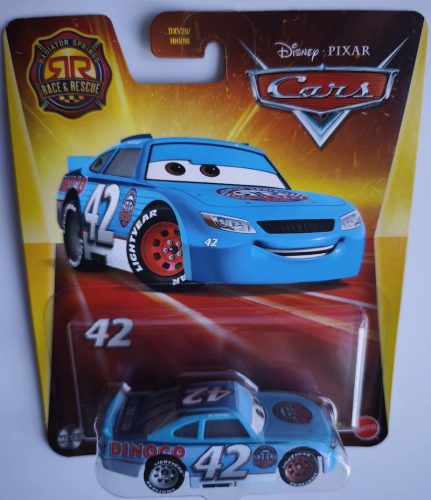 Disney Pixar Verdák (Cars) – Cal Weathers (Dinoco) fém kisautó 1:55 (Mattel)