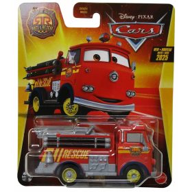   Disney Pixar Verdák (Cars) – Red (Piró) Race & Rescue tűzoltó fém kisautó 1:55 (Mattel)