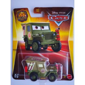   Disney Pixar Verdák (Cars) – Sarge (Őrmester / Sargento) fém kisautó 1:55 (Mattel)