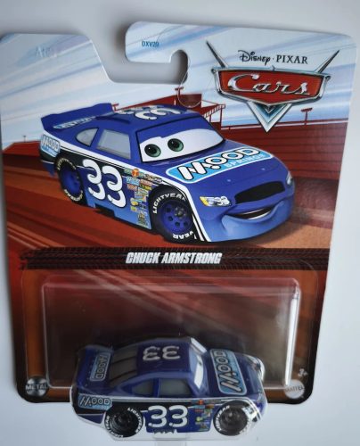 Disney Pixar Verdák (Cars) – Chuck Armstrong fém kisautó 1:55 (Mattel)