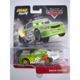   Disney Pixar Verdák Brick Yardley XRS Drag Racing – Mattel 1:55 kisautó