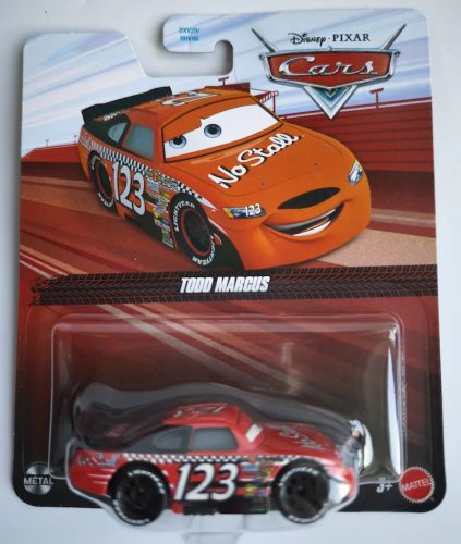 Disney Pixar Verdák (Cars) – Todd Marcus fém kisautó 1:55 (Mattel)