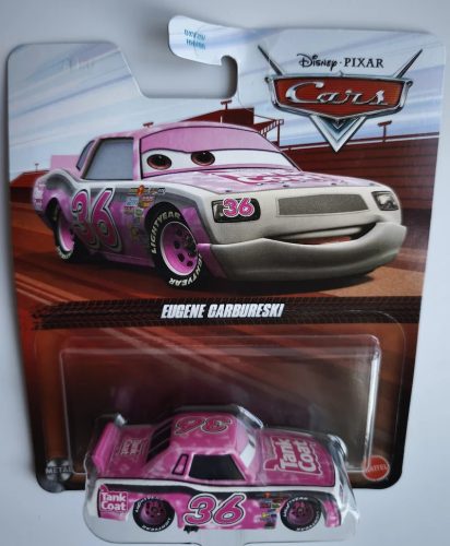 Disney Pixar Verdák (Cars) – Eugene Carbureski fém kisautó 1:55 (Mattel)